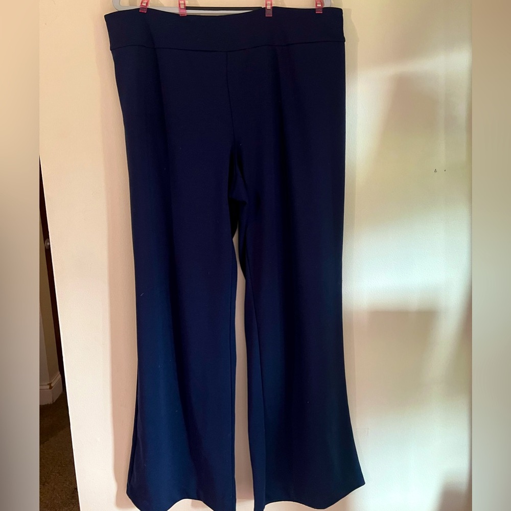 Comfortable wide, legged, cotton dress pants